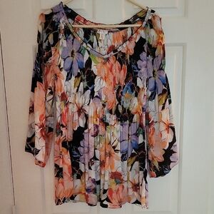 Floral Multicolor Women's Top